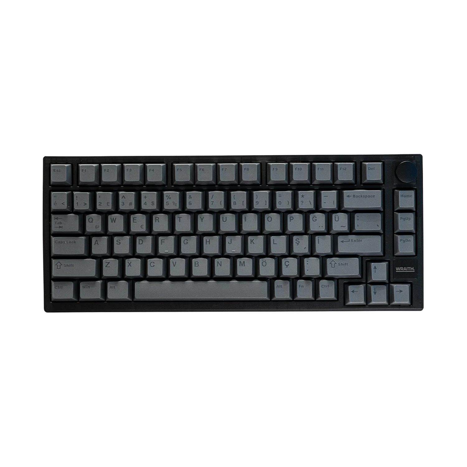 Türkçe tuş başlıklı Stealth Black Wraith W75 V2 klavye
